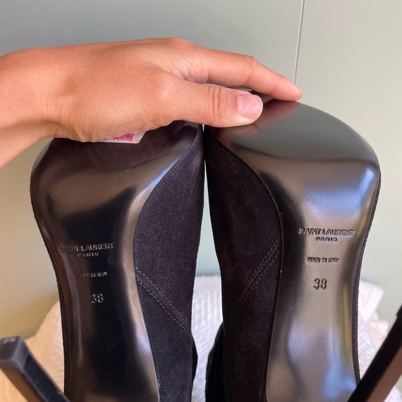 NWOB Saint Laurent/YSL Paris Western Suede Ankle Boots Sz 38 - Picture 12 of 14